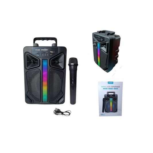 Parlante Bluetooth Portátil Greatnice GTS-2066 De 6.5 Pulgadas Con Micrófono Karaoke