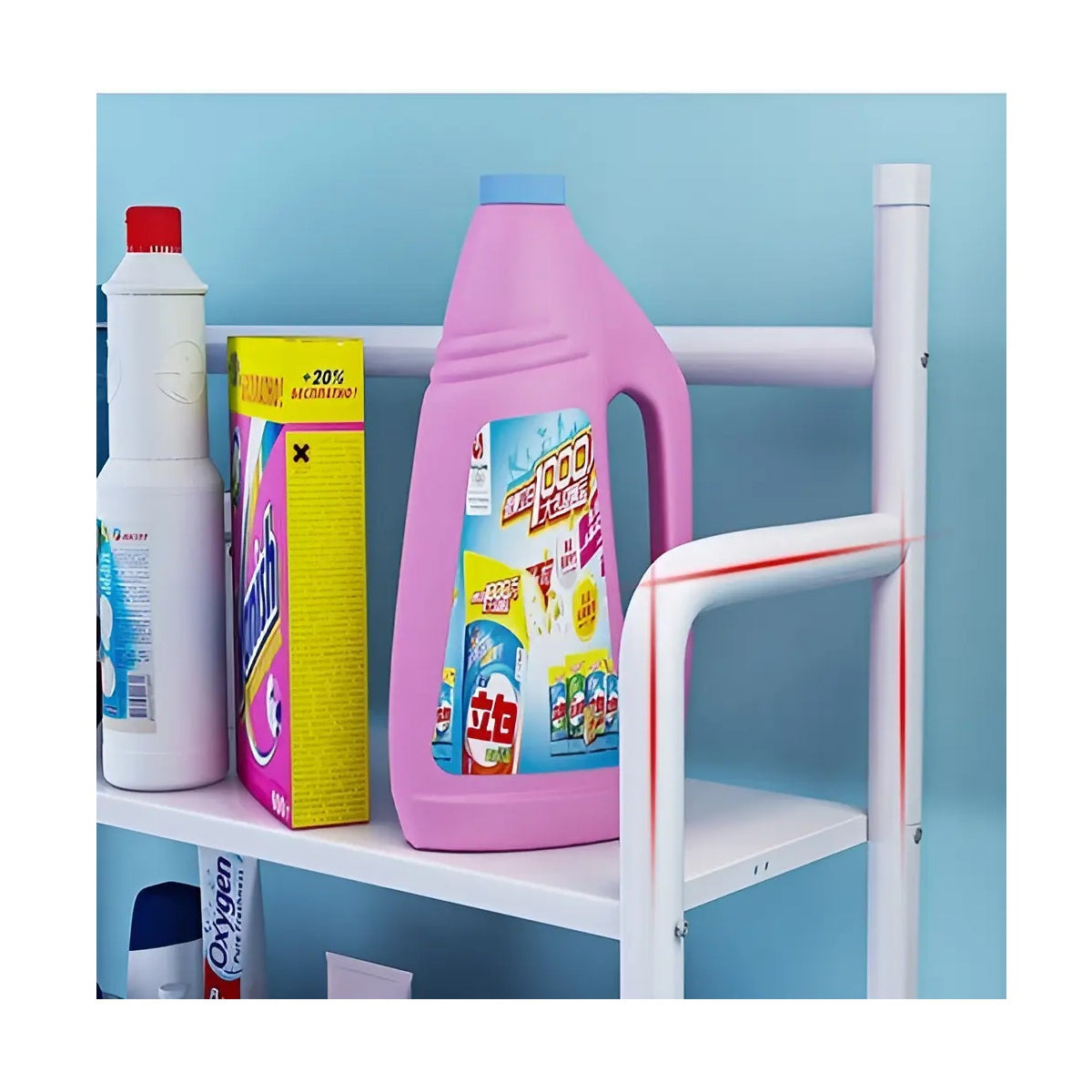 Estante Organizador De 3 Niveles Para Lavadora Y Baño