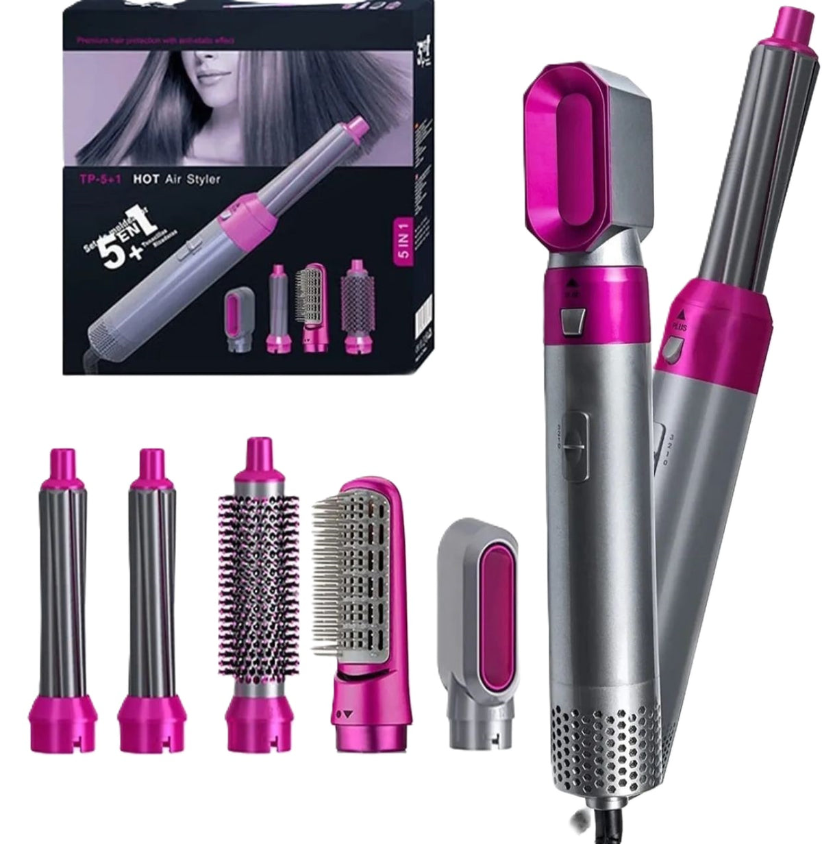 Cepillo Secador 5 en 1 Hot Air Styler – Volumen y Modelado en Un Solo Paso