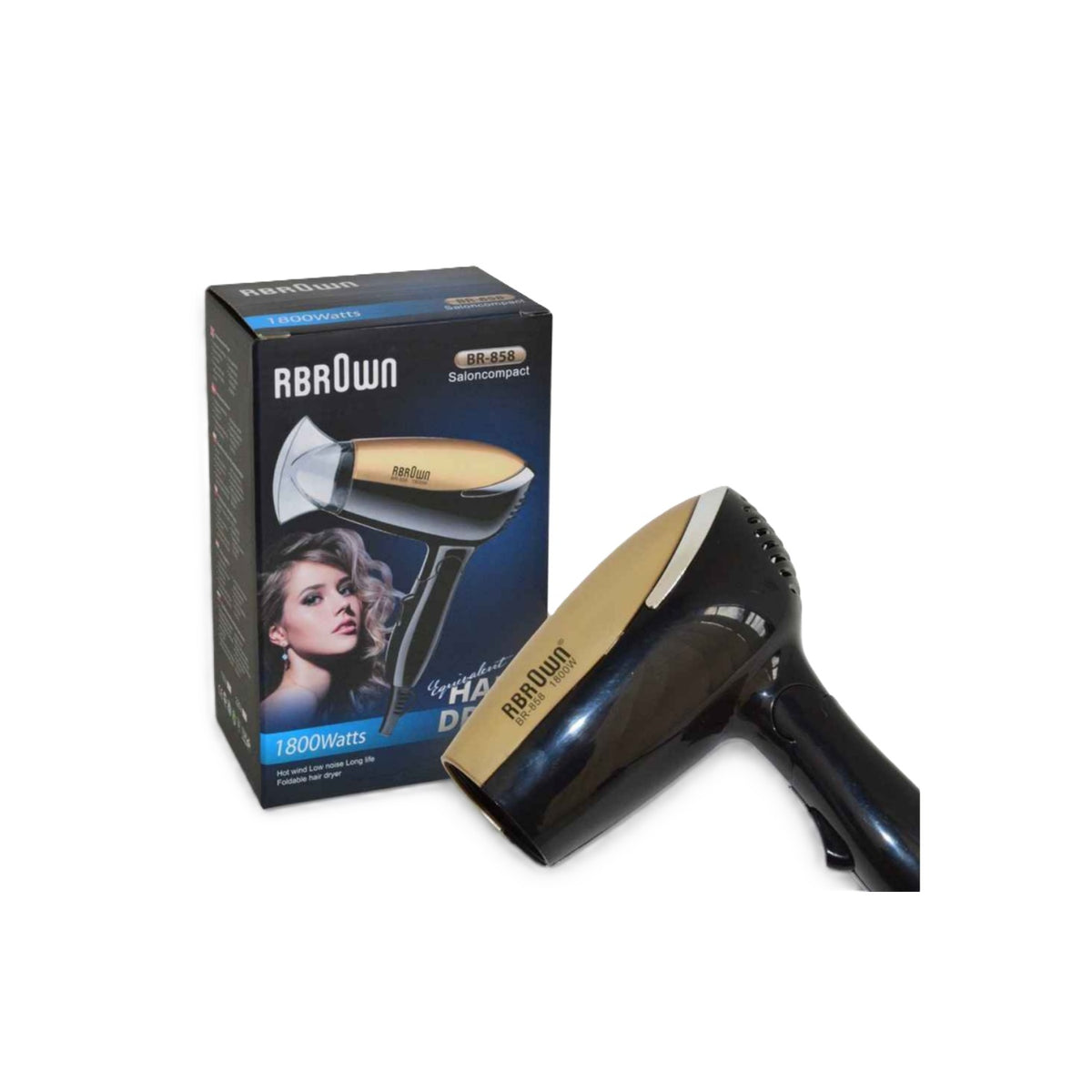 Secador De Cabello Rbrown Viajero BR858