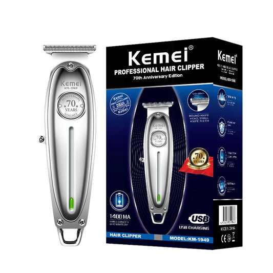 Recortadora De Pelo Profesional Full Metal Kemei 1949