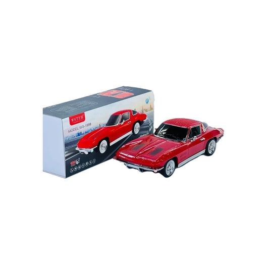 Radio Parlante Bluetooth Carro Corvette WS-1969 Luces LED