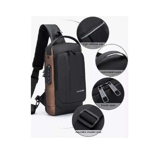 Mochila Morral Bolso Con Puerto Usb Impermeable Anti-Robo