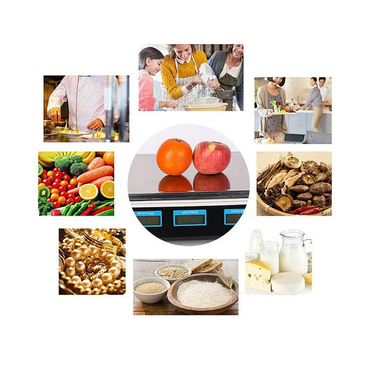 Pesa De Alimentos Con Indicador De Precios 88.2 LBS Con Pantalla LCD
