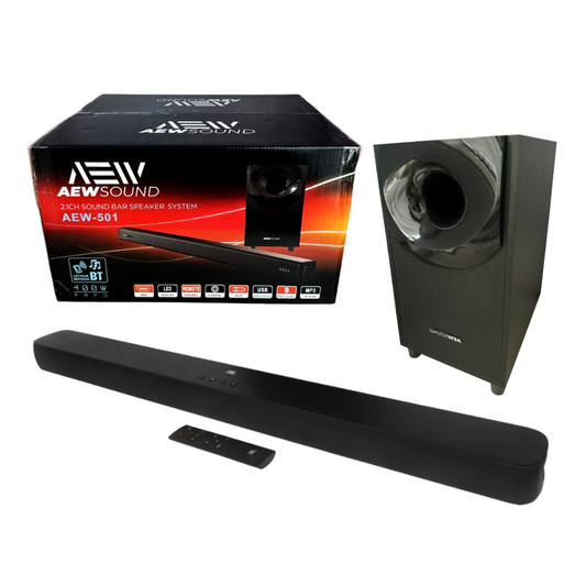 Teatro En Casa Con Bluetooth y Luz Led AEW-501