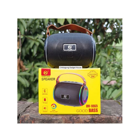 Parlante Portátil Bluetooth DV-1065 Con Luces RGB, 5W