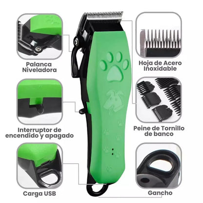 Máquina Cortapelo Inalámbrica para Mascotas Kemei KM-CW10