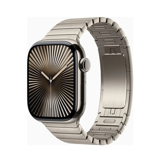Smartwatch Elegante Edición Titanium / Gold con Correa Metálica Tipo Link Bracelet