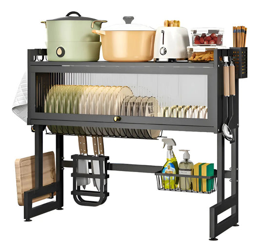 Escurridor De Platos Con Gabinete Y Puerta Abatible
