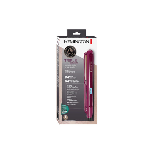 Plancha Remington Triple Infusión – Brillo y Suavidad Profesional