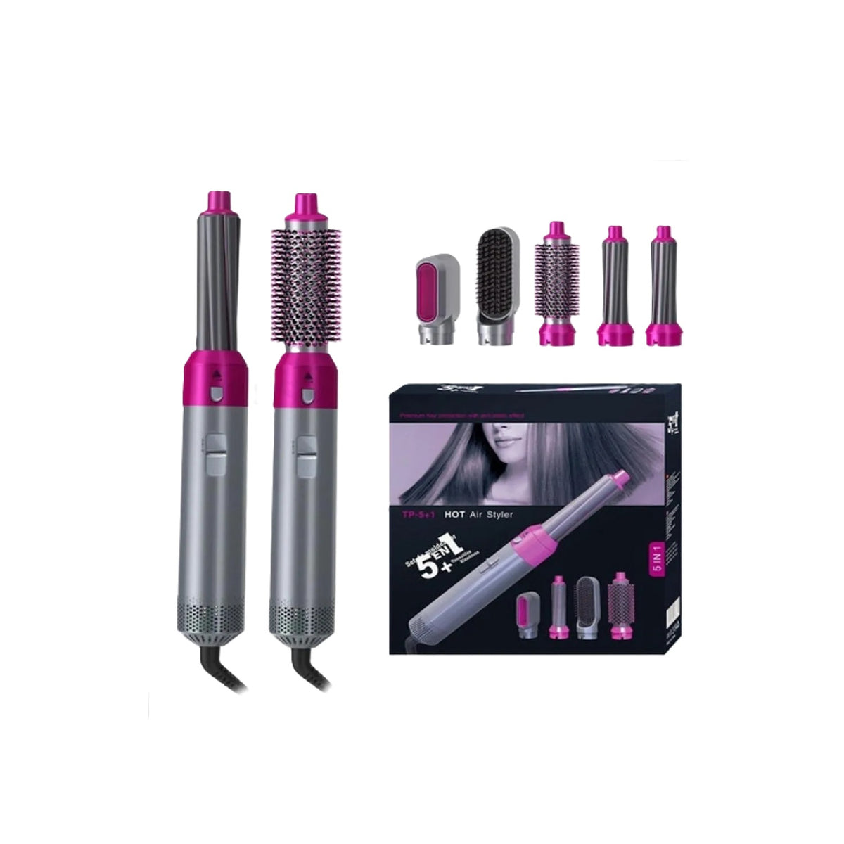 Cepillo Secador 5 en 1 Hot Air Styler – Volumen y Modelado en Un Solo Paso