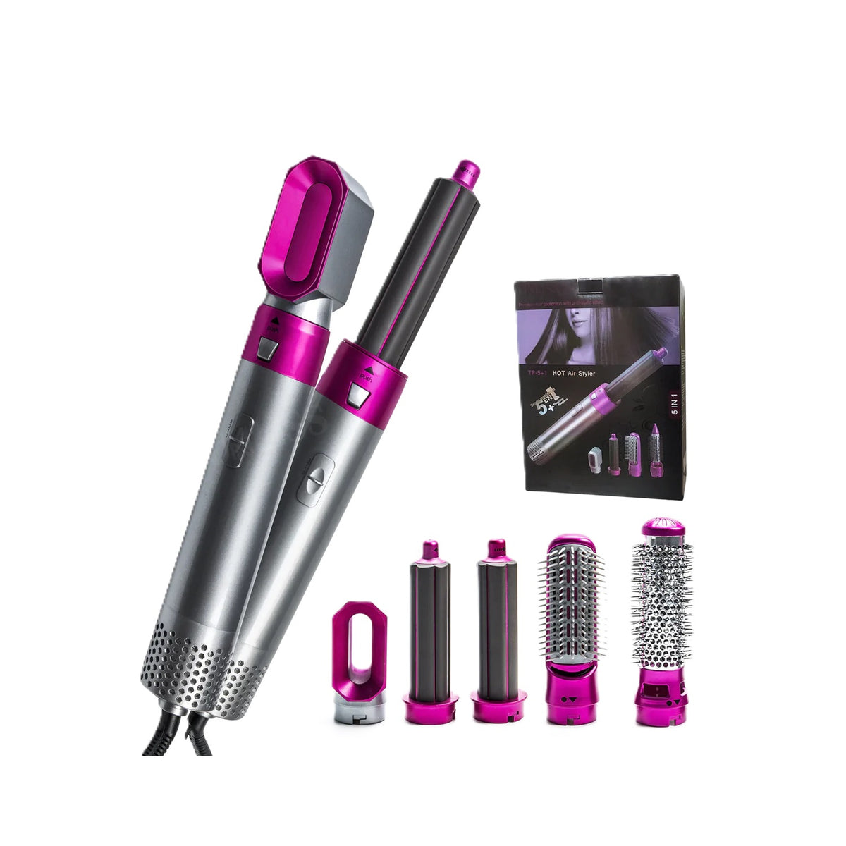 Cepillo Secador 5 en 1 Hot Air Styler – Volumen y Modelado en Un Solo Paso