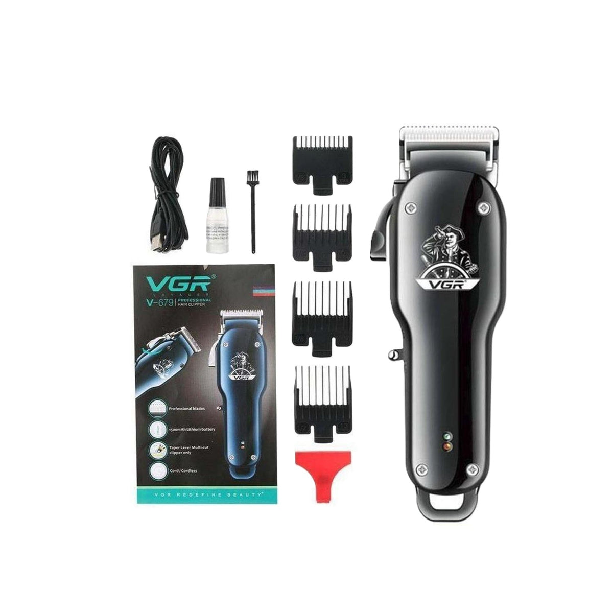 Barbera Recargable VGR V679 Maquina Peluquera