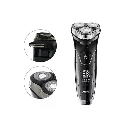 Afeitadora Recargable VGR V-318 Men Shaver Pantalla LED