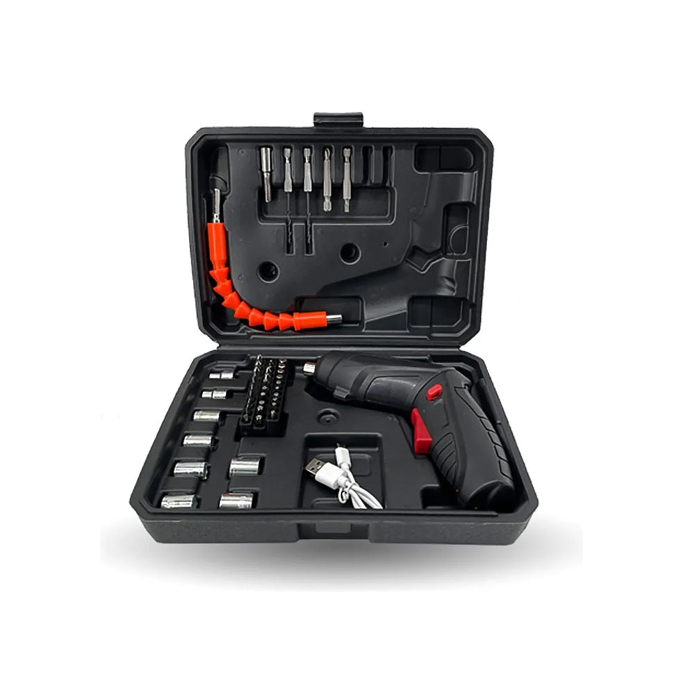 Destornillador Inalambrico Con Extensor Copas Puntas Destornillador