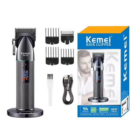 Máquina De Corte Kemei 2136 Con Base Cargadora