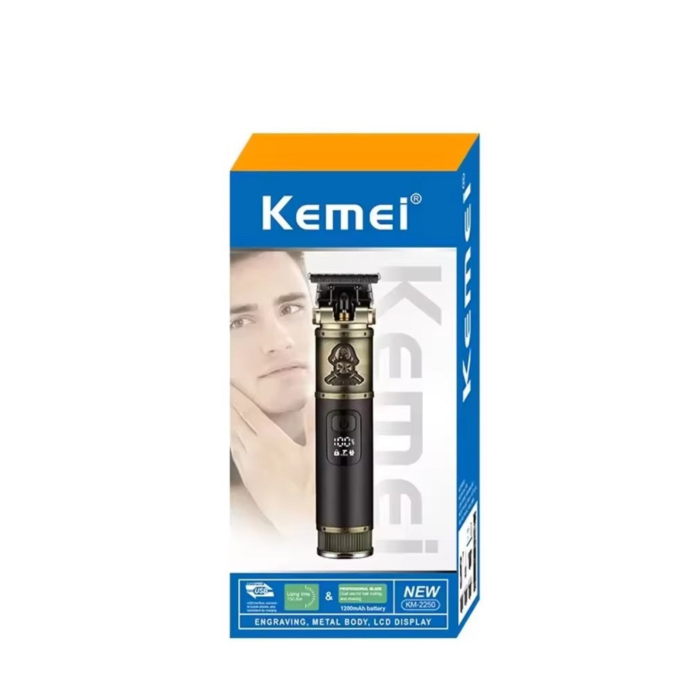 Máquina Cortadora De Pelo Kemei-2250 Trimmer Recargable
