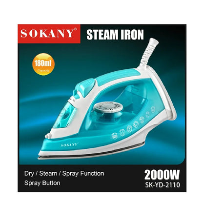 Plancha A Vapor Para Ropa Sokany 2000 W