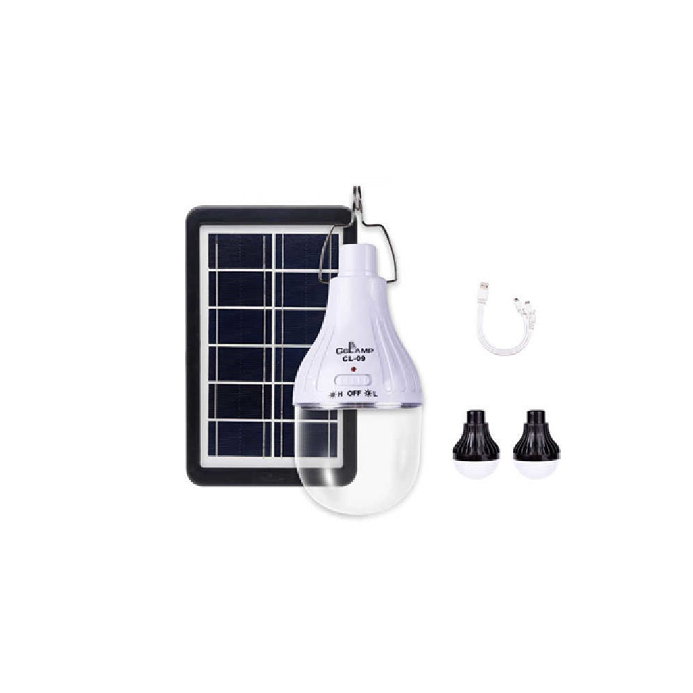 Bombillo Recargable Con Panel Solar CL-09