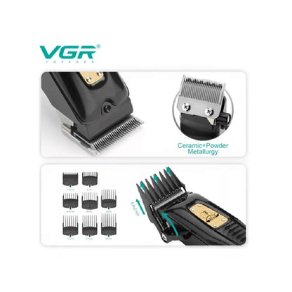Máquina De Cabello Profesional Vgr V-651 Turbo Usb 8 Peines
