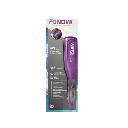 Plancha Para Cabello ProNova Cabello Seco Y Mojado