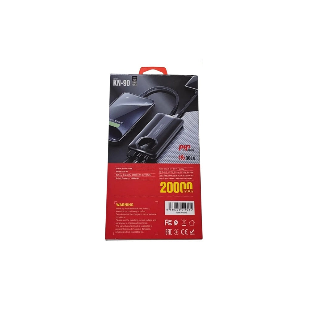 Power Bank Bateria Externa Kinotec De 20.000 mAh