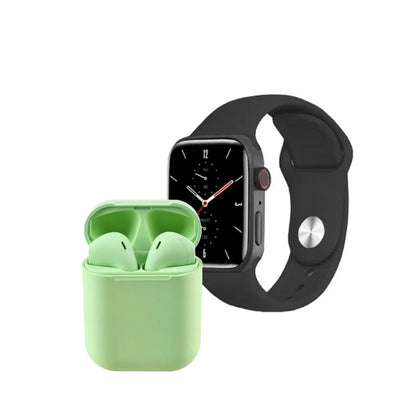 Combo Reloj Inteligente Smartwatch Con Audífonos Bluetooth