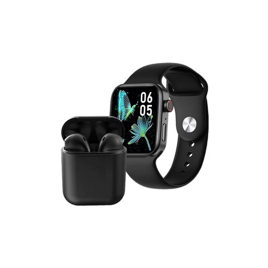 Combo Reloj Inteligente Smartwatch Con Audifonos Inalambricos